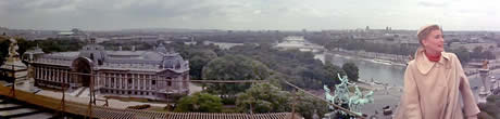 Paris Skyline Panorama From Roof Of Grand Palais with Kay Thompson in foreground