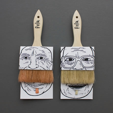 Poilu Comedy Paintbrush Packaging